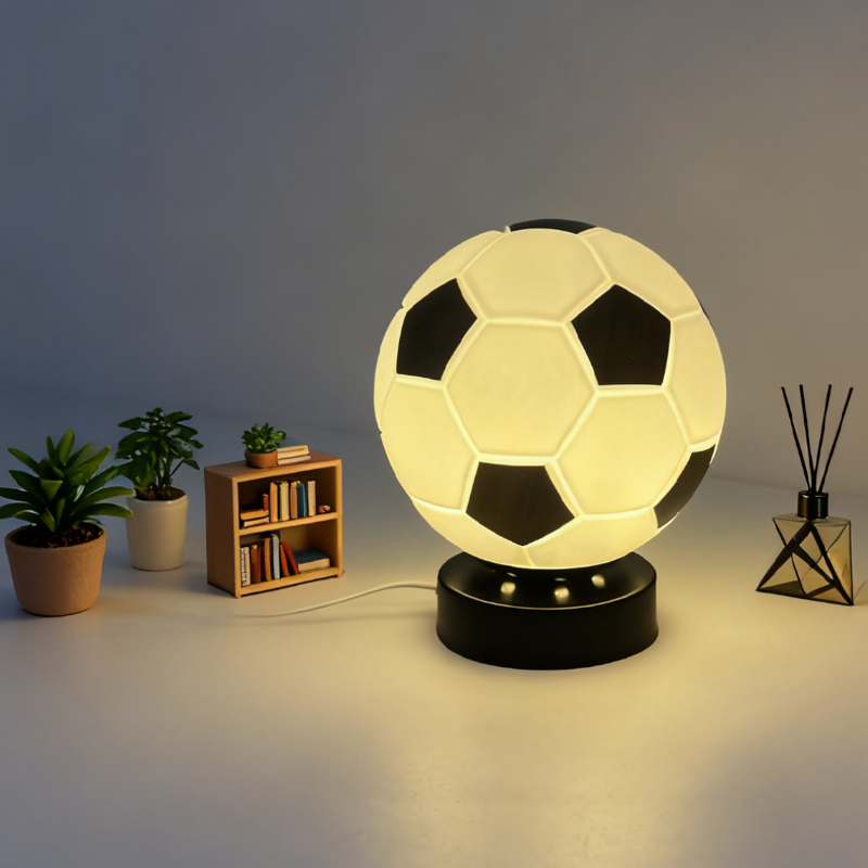 Desk Lamp Led - サッカー LED ハイエンドクリエイティブギフトテーブルランプ新年子供ファン男の子女の子誕生日デスクトップ装飾ランプ