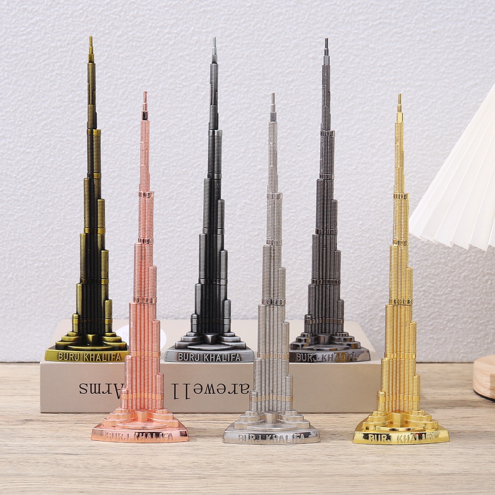 Home Office Dubai - ドバイ・ブルジュ・カリファの装飾品、世界のランドマーク建築模型、金属工芸品、家庭およびオフィス装飾品