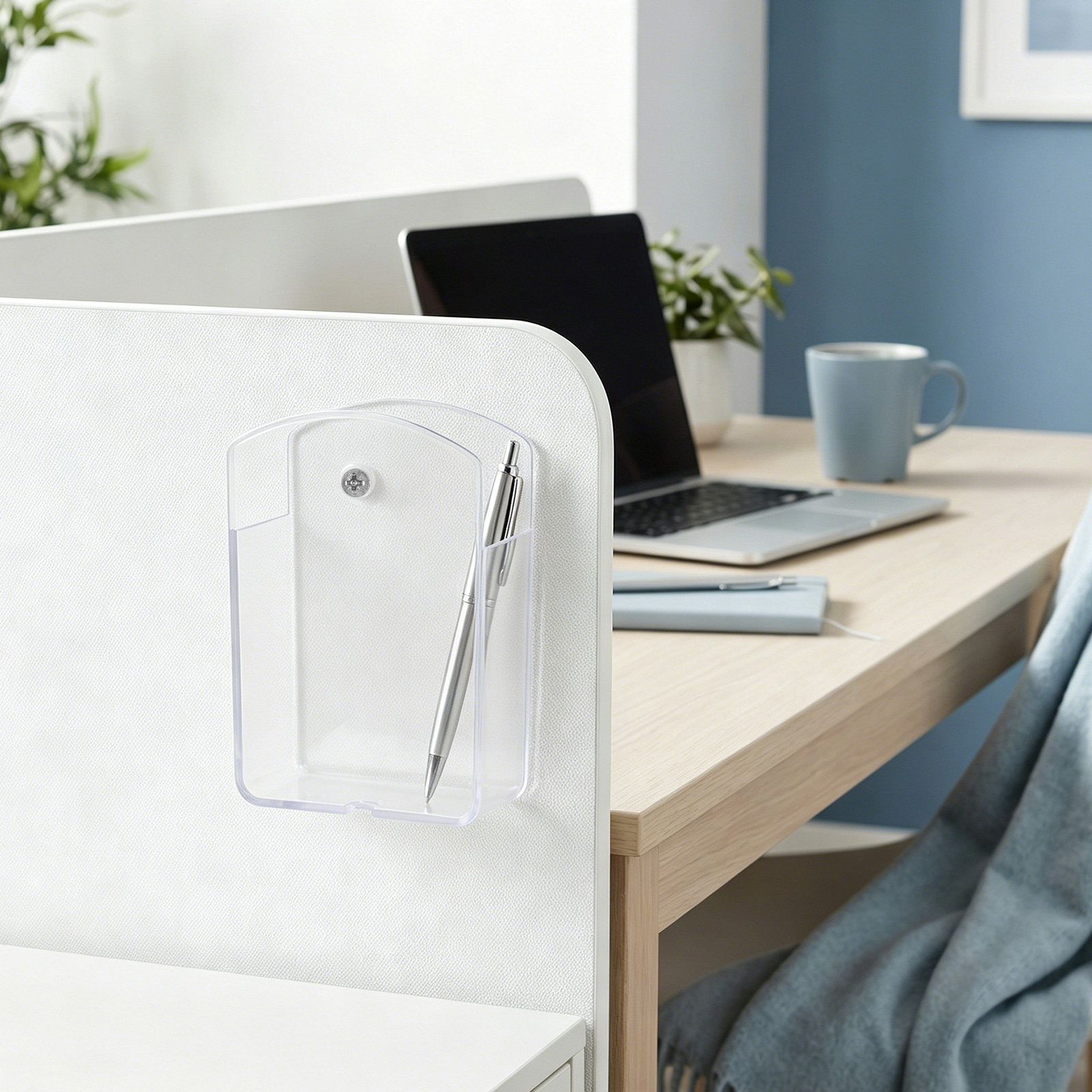Pen Holder Organizer - リモコンホルダー 壁掛け 3.9x2.5x1.2インチ プラスチック製 テレビ エアコン