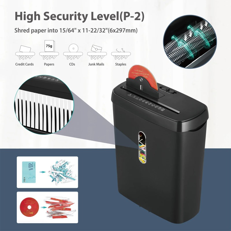 Home Office Paper Shredder - 108P シュレッダー オフィス 大容量 電動 ホームセキュリティ