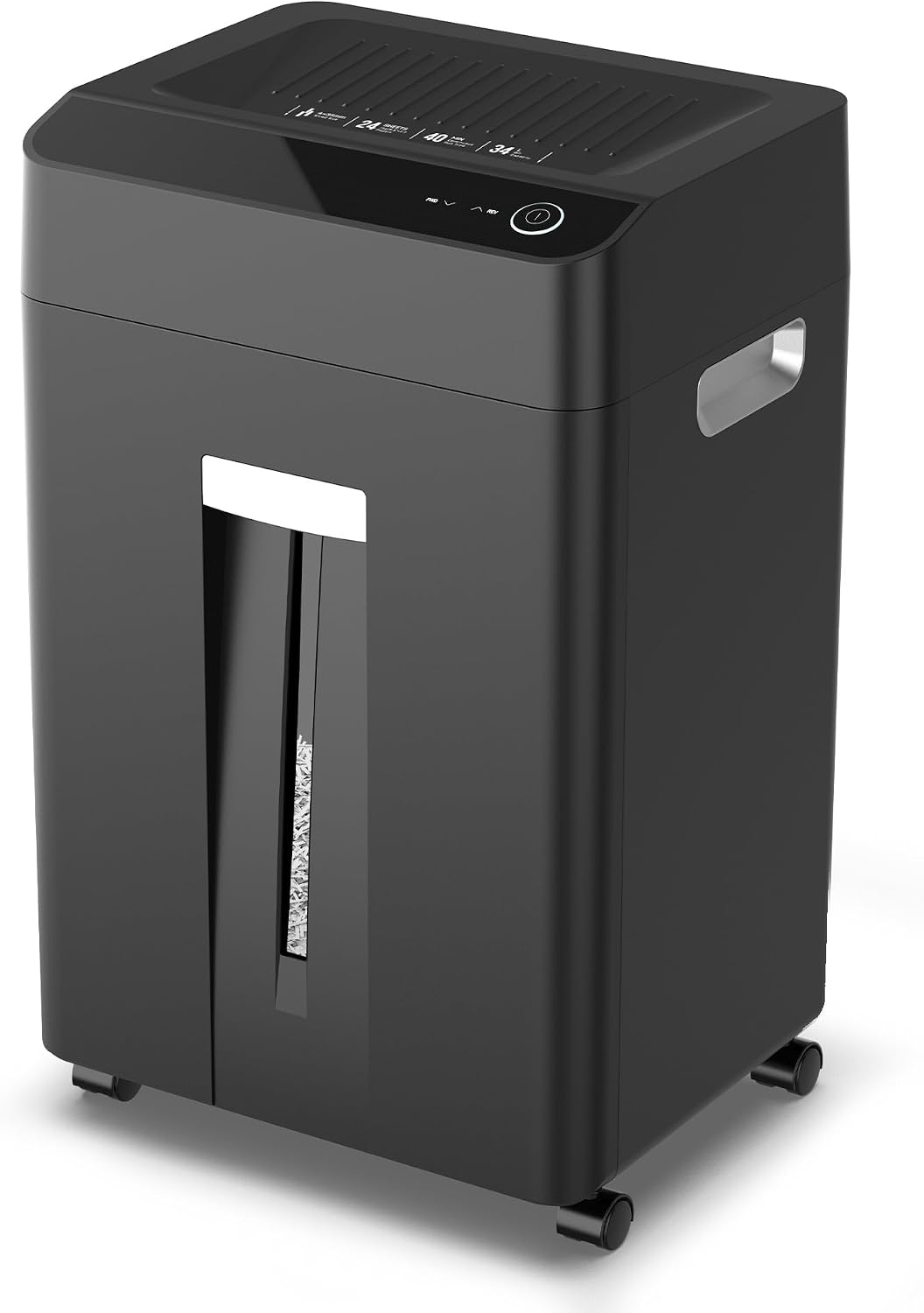 Home Office Paper Shredder - 24枚裁断、9ガロン容量、業務用・家庭用・オフィス用、P5高セキュリティ、紙・CD・クレジットカードを裁断するシュレッダー