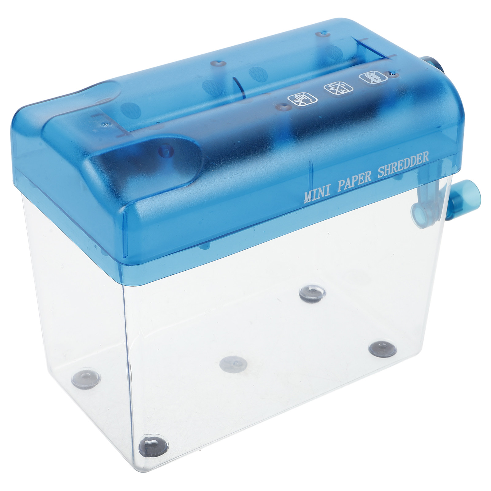 Home Office Paper Shredder - 1個入り ハンドシュレッダー ミニデスクトップ手動シュレッダー ドキュメントカッター 紙裁断ツール オフィス・家庭用機密保護用