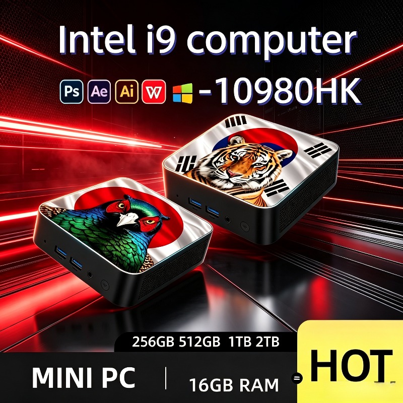 Home Office Pro - インテル Core i9 10980HK 超高速スリムデスクトップ、16GB DDR4