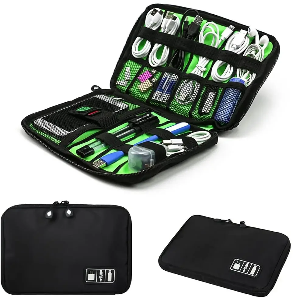 Pen Holder Organizer - ケーブルオーガナイザー収納バッグシステムキットケース USBデータケーブル イヤホンコード ペン モバイルバッテリー デジタルガジェット
