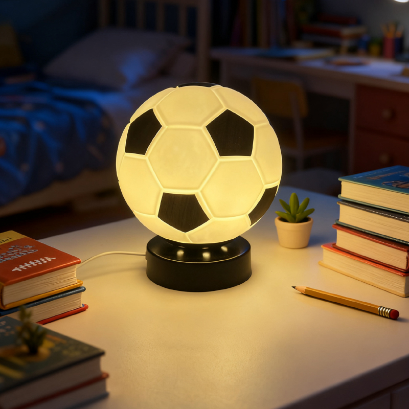 サッカー LED ハイエンドクリエイティブギフトテーブルラン - Desk Lamp Led のレビューと価格