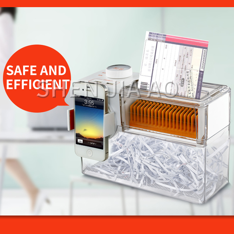 T100 usb シュレッダーオフィスポータブル電気小型シュ - Home Office Paper Shredder のレビューと価格