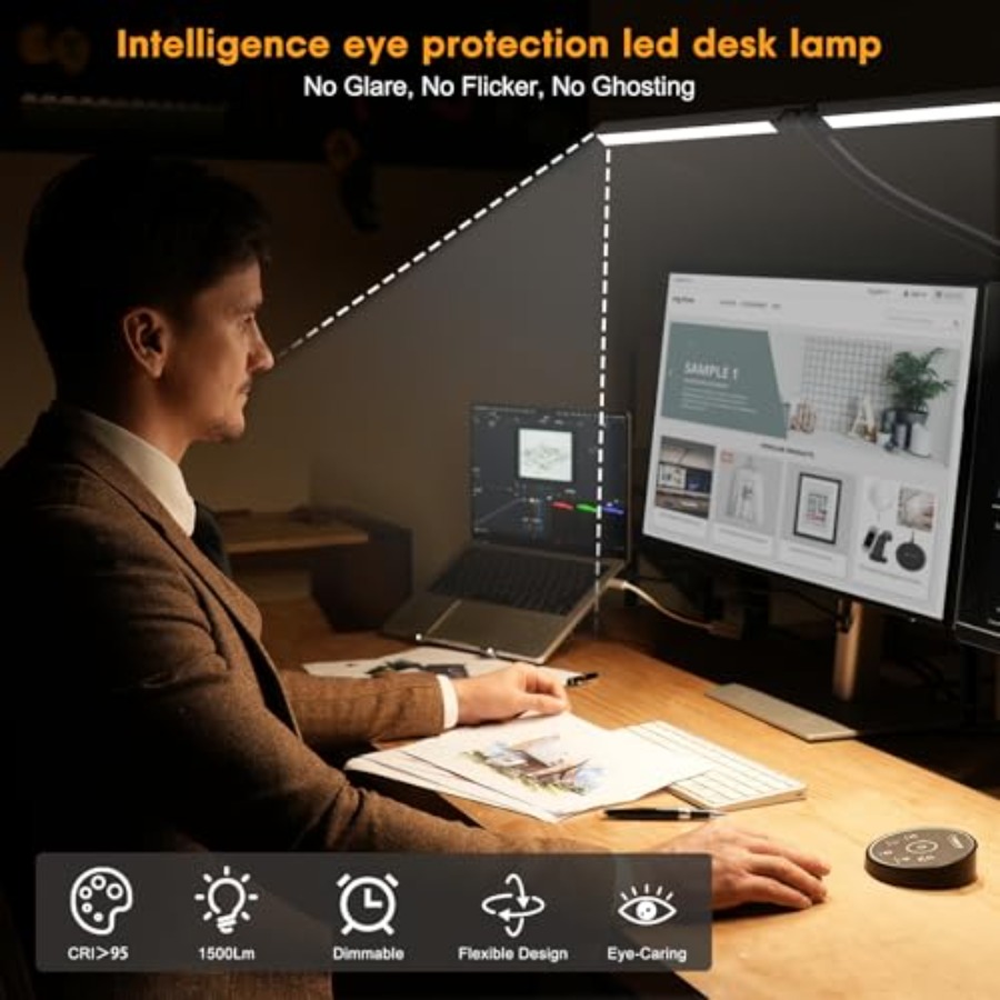 オフィス・家庭用LEDデスクランプ - 目に優しいアーキテク - Desk Lamp Led のレビューと価格