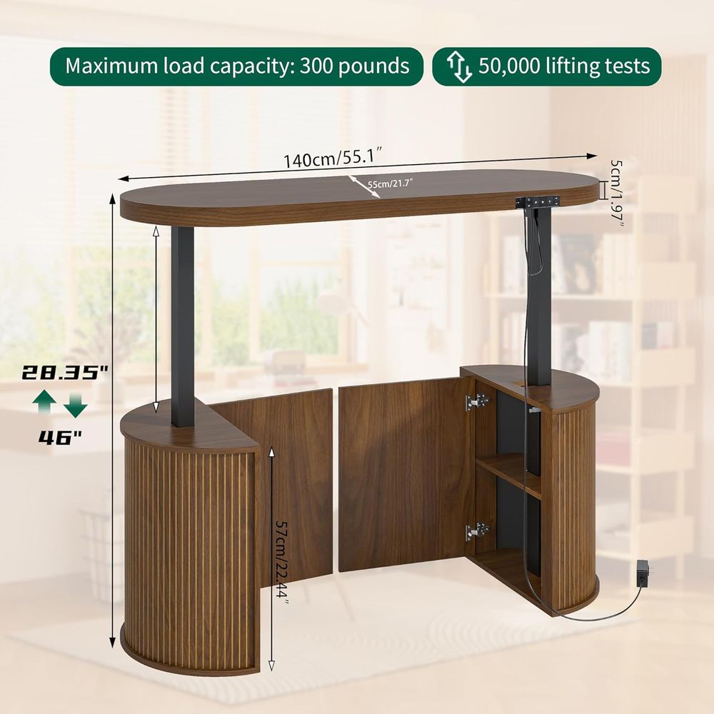 センチュリーern電動スタンディングデスク（収納付き）、55 - Standing Desk Electric のレビューと価格