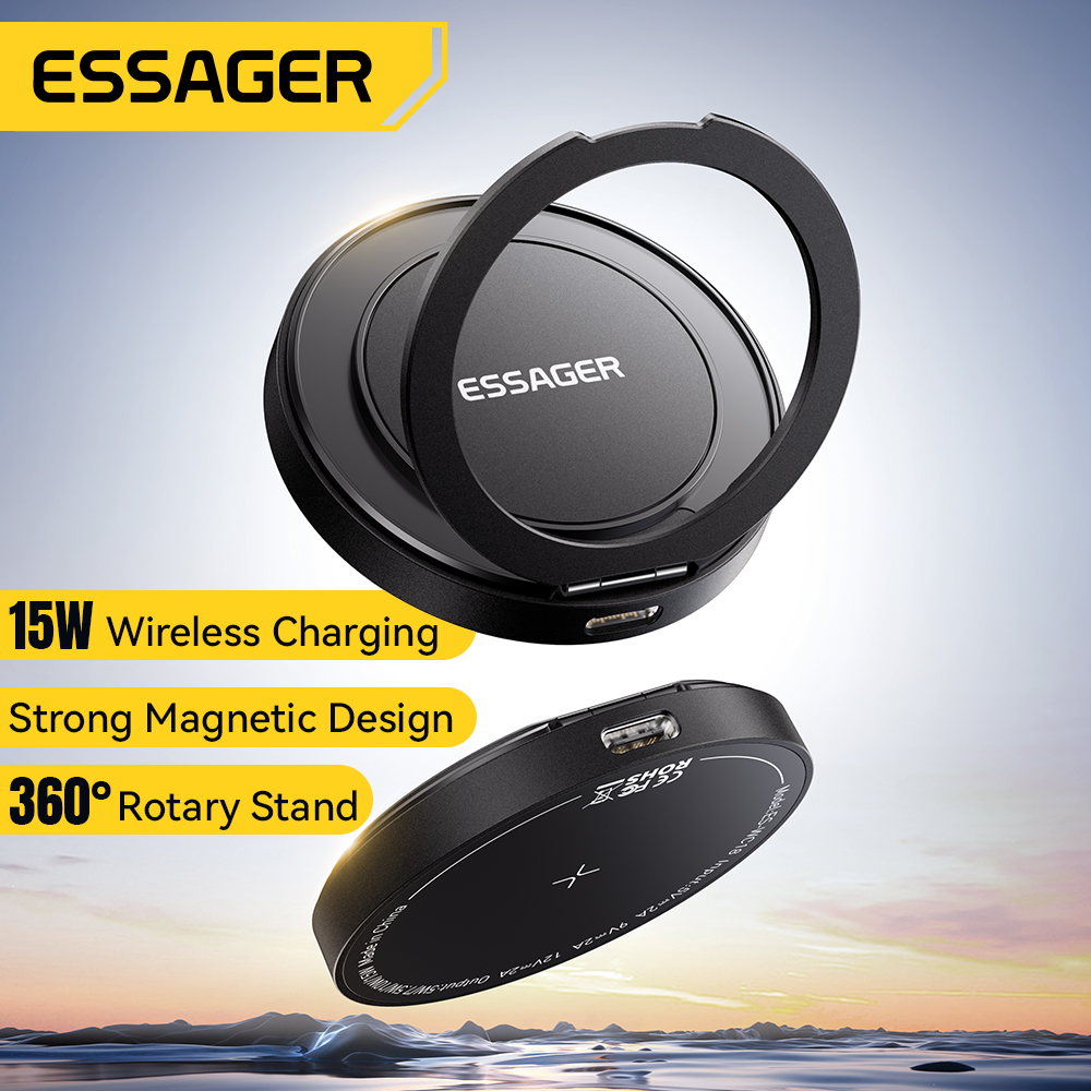Essager 磁気ワイヤレス充電器 15 ワットケーブル付 - Desk Charging Station のレビューと価格