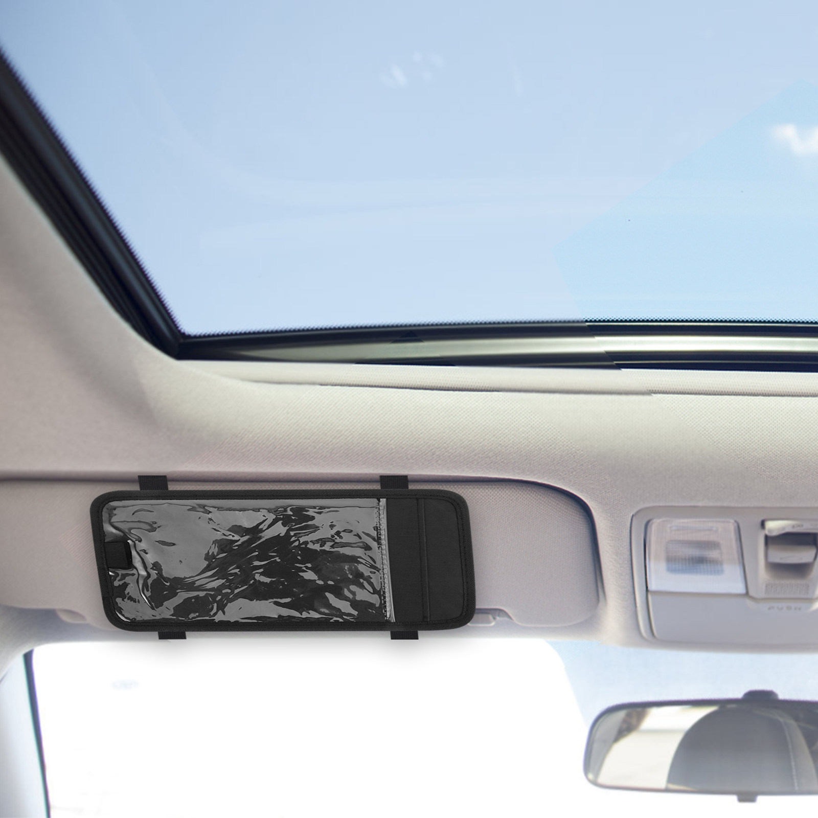 車用サンバイザー用ハンディキャッププレートホルダー、障害者許 - Pen Holder Organizer のレビューと価格