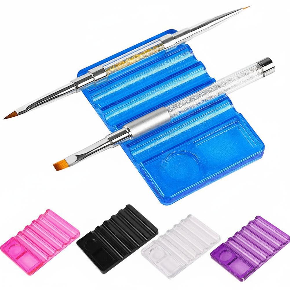 5 グリッドネイルアートペンホルダーパレット付き多目的サポー - Pen Holder Organizer のレビューと価格