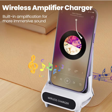 スマホワイヤレス充電器 急速充電ステーション デスクトップ  - Desk Charging Station のレビューと価格