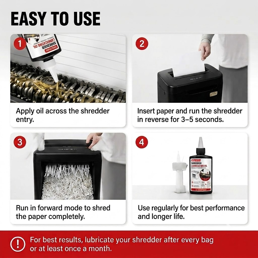 110 ミリリットルシュレッダー潤滑油詰まり防止ペーパーカッ - Home Office Paper Shredder のレビューと価格