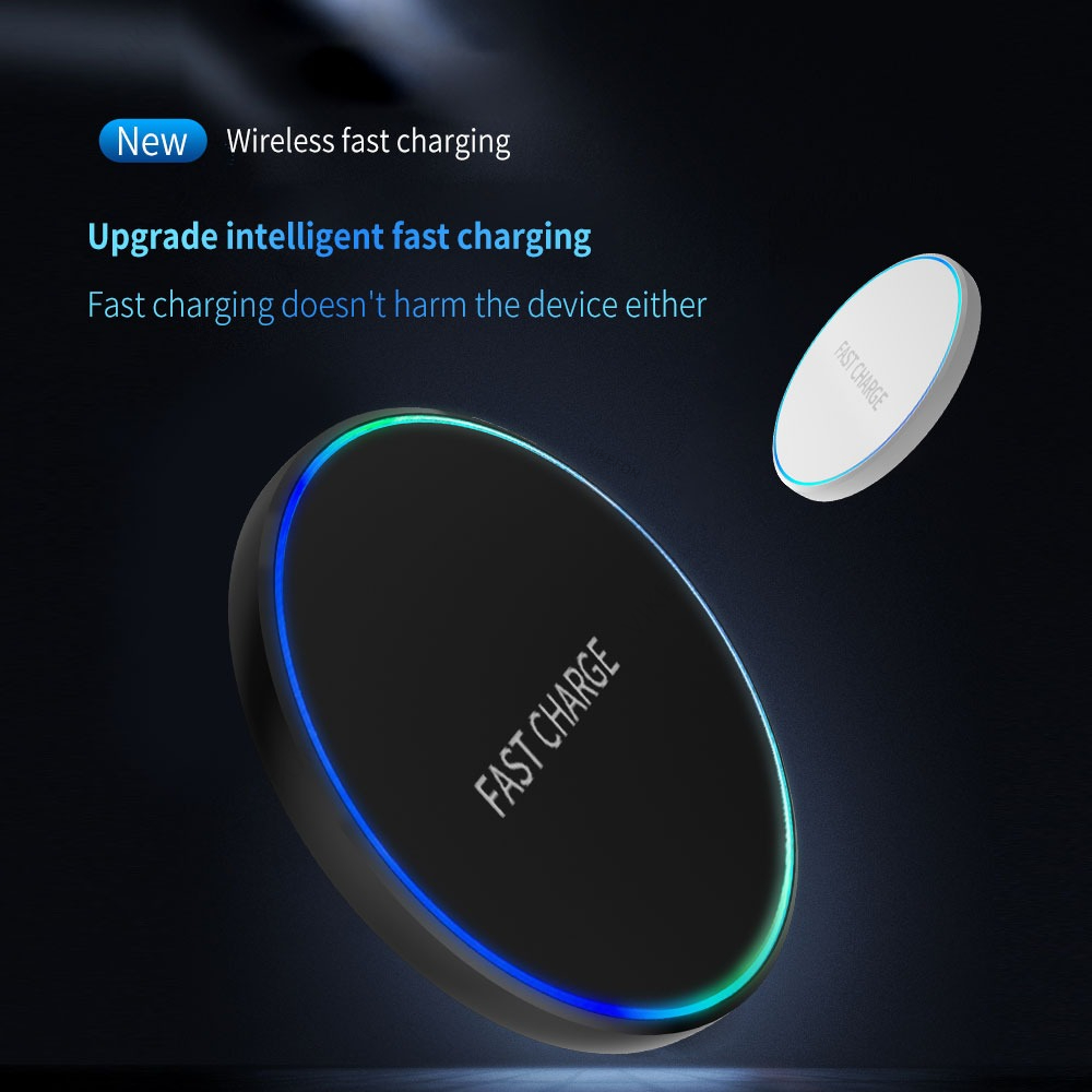 デスクトップミニワイヤレス充電パッドLEDライト iPhon - Desk Charging Station のレビューと価格