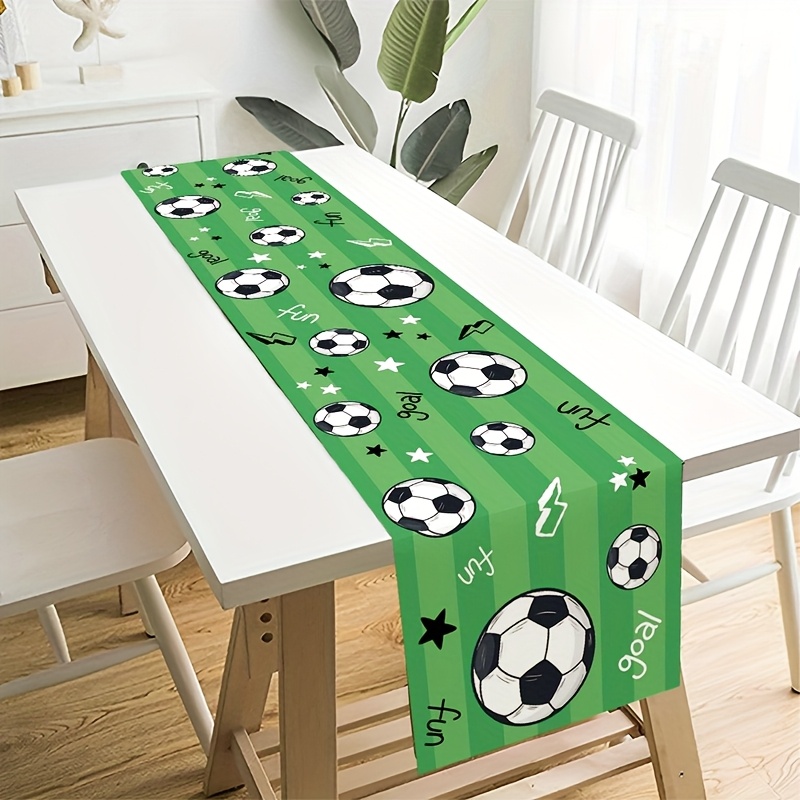 1pc サッカースポーツポリエステルテーブルランナースポーツ - Home Office News のレビューと価格