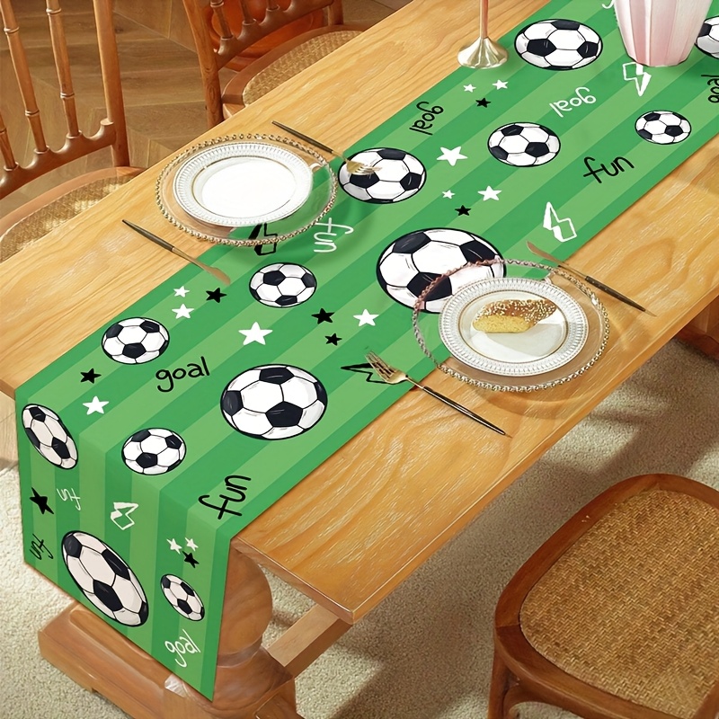 1pc サッカースポーツポリエステルテーブルランナースポーツ - Home Office News のレビューと価格