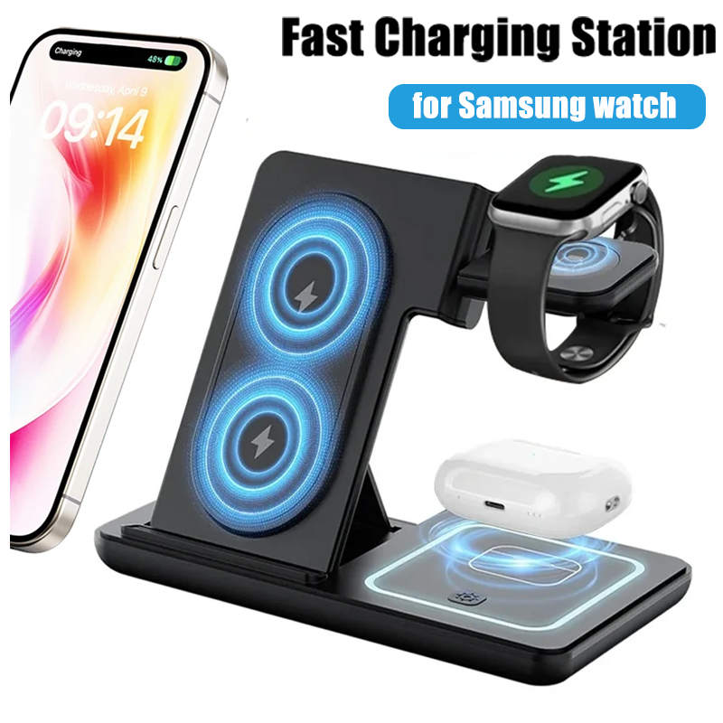 3 in 1 折りたたみ式ワイヤレス充電器デスクスタンド S - Desk Charging Station のレビューと価格