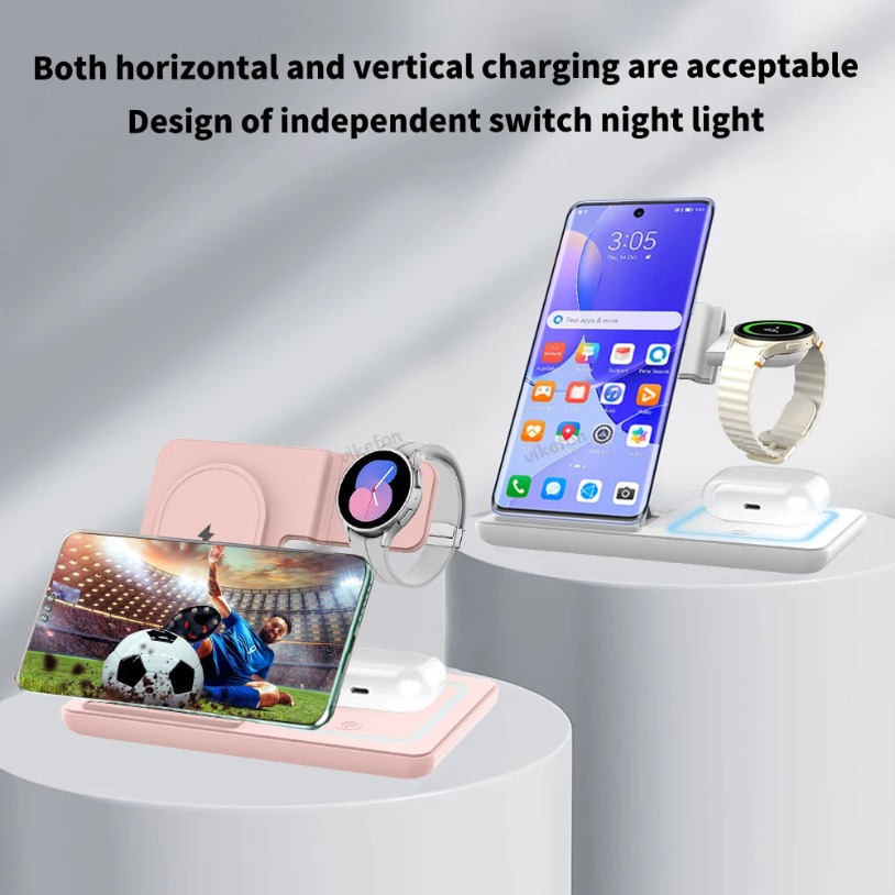 3 in 1 折りたたみ式ワイヤレス充電器デスクスタンド S - Desk Charging Station のレビューと価格