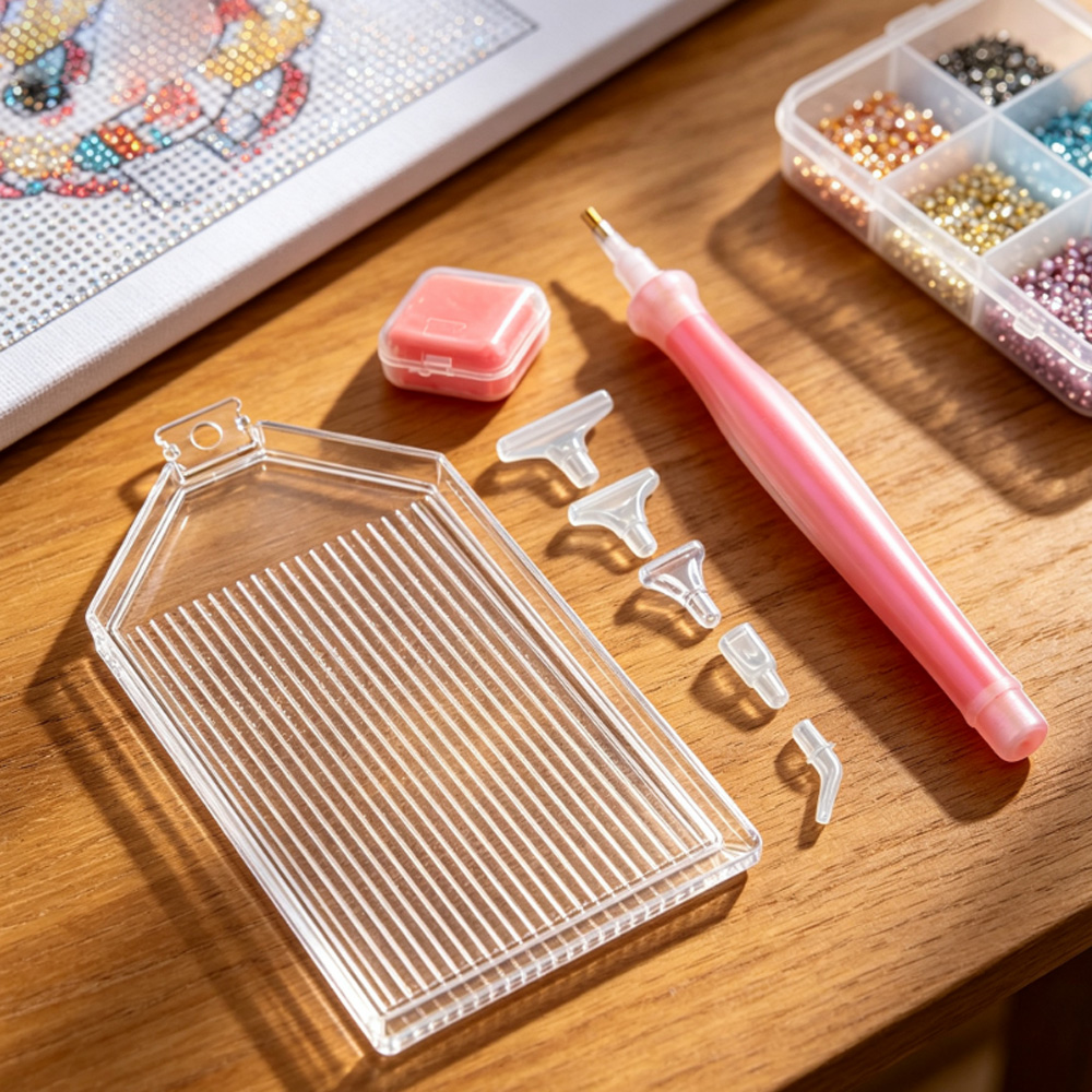 ダイヤモンドペインティングアクセサリーペントレイセット、ネイ - Pen Holder Organizer のレビューと価格