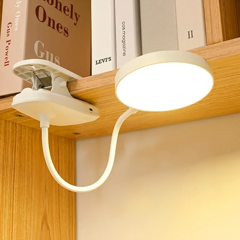 ポータブルUSB充電式クリップオンデスクランプ3色温度調節可 - Desk Lamp Led のレビューと価格