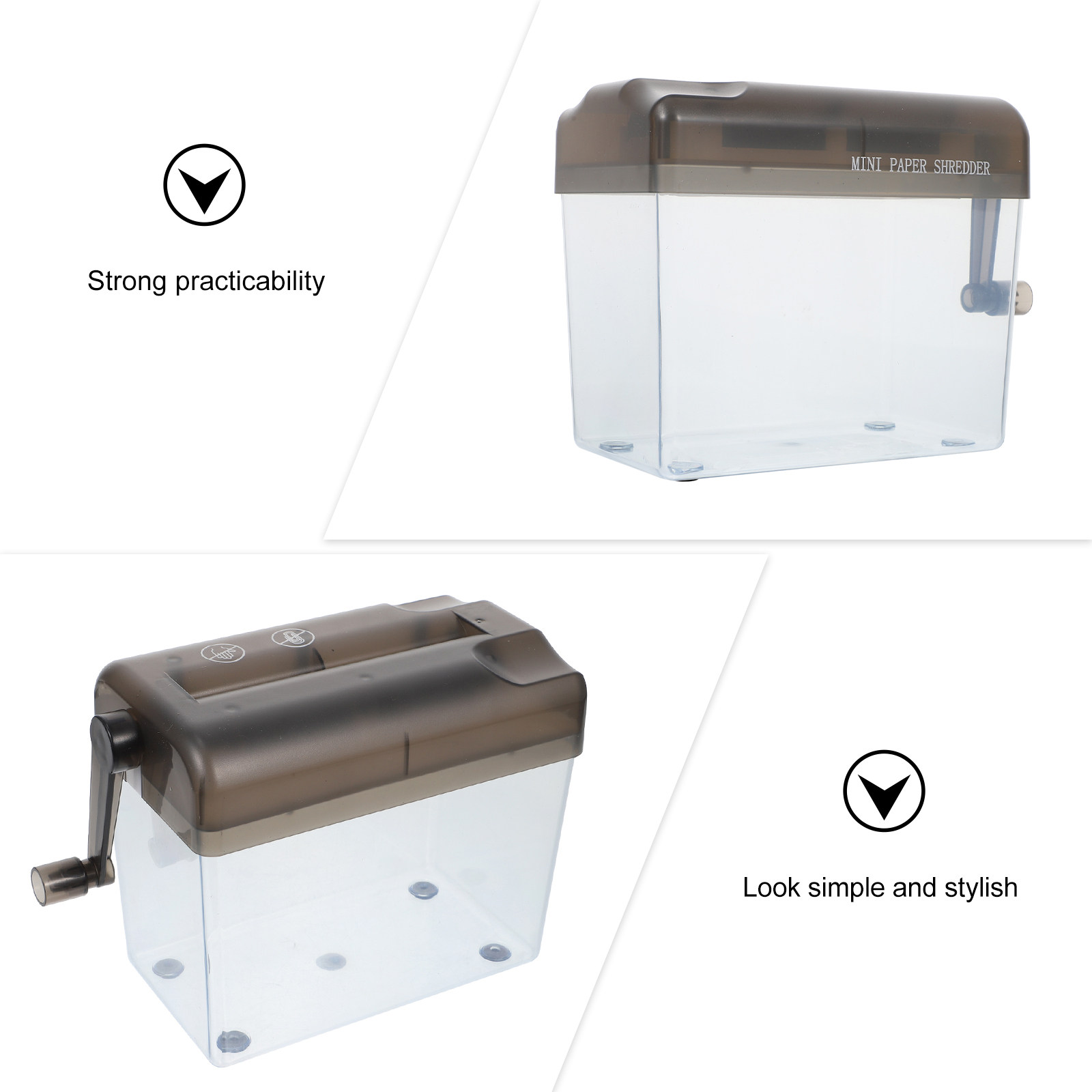 1個入り ハンドシュレッダー ミニデスクトップ手動シュレッダ - Home Office Paper Shredder のレビューと価格