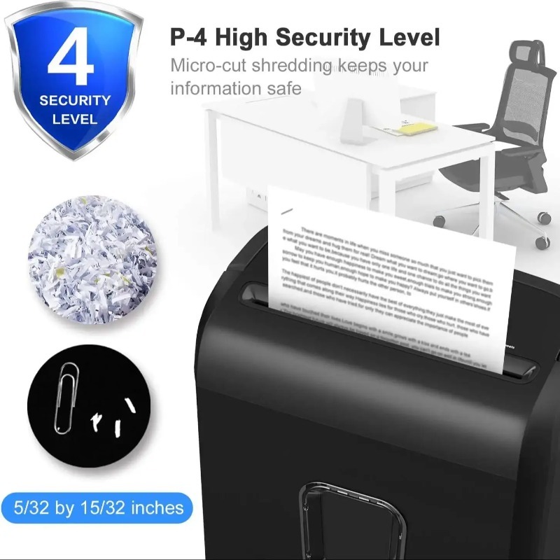 Bonsaii 6枚用マイクロカットシュレッダー、P-4高セ - Home Office Paper Shredder のレビューと価格