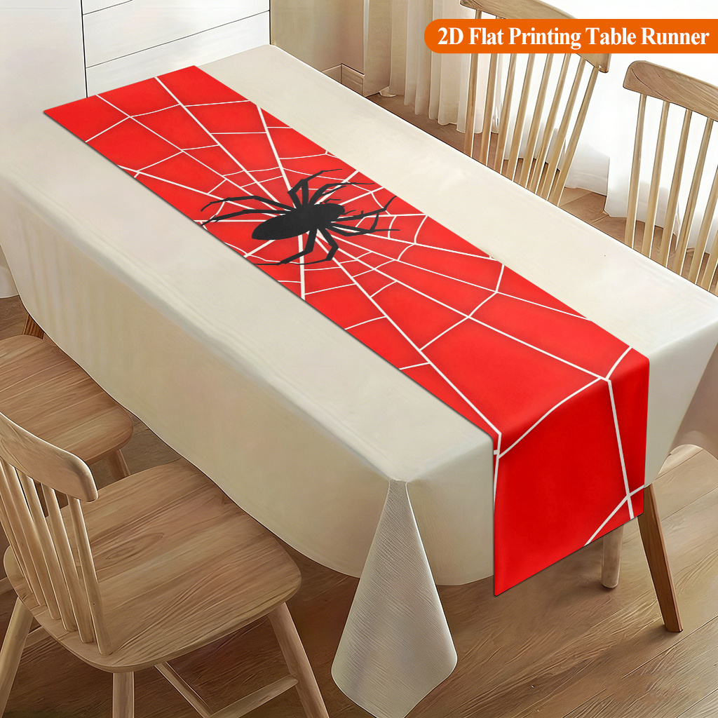 1pc スパイダーウェブ レッドスパイダーテーブルランナー  - Home Office News のレビューと価格