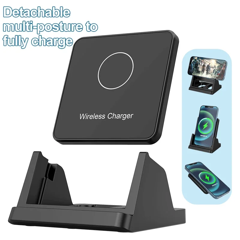ワイヤレス充電パッドスタンド デスクトップ 超薄型 モバイル - Desk Charging Station のレビューと価格