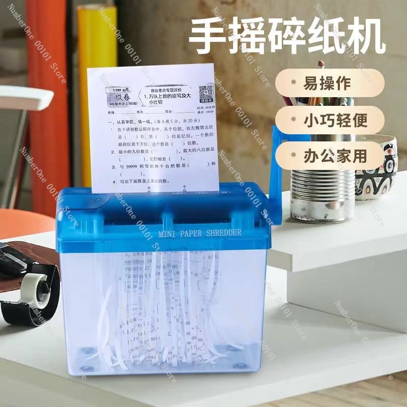 コンパクト手動シュレッダー A6 ミニデスクトップドキュメン - Home Office Paper Shredder のレビューと価格