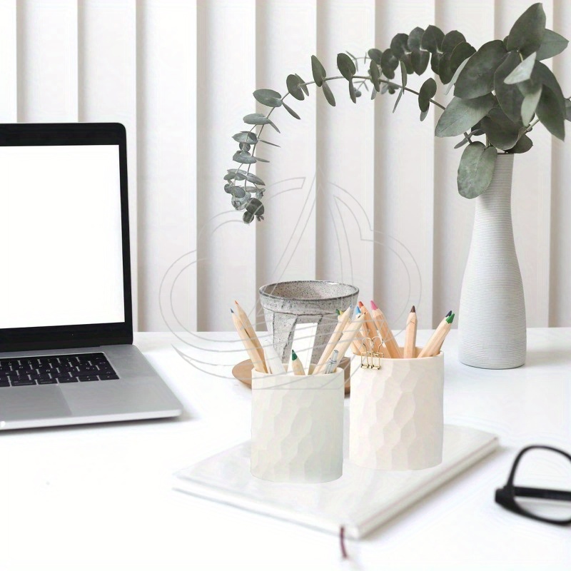 ホワイトシリコンペンホルダーデスクトップオーガナイザー多機能 - Pen Holder Organizer のレビューと価格