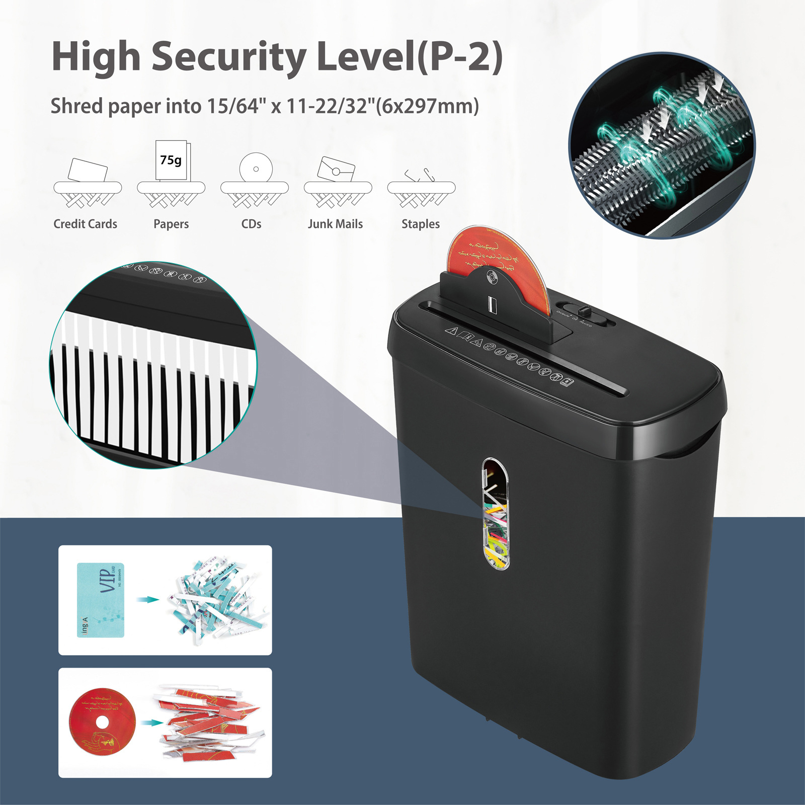 ペーパーシュレッダー オフィス用 11-12L 大容量 電動 - Home Office Paper Shredder のレビューと価格